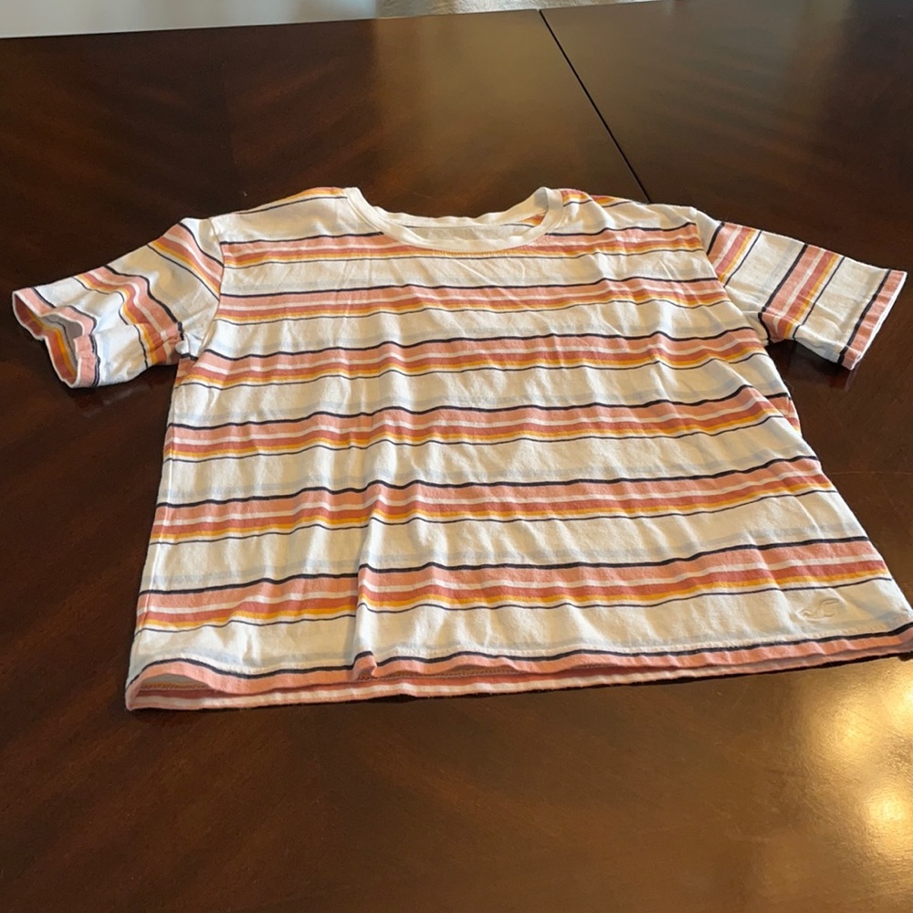 Hollister striped t shirt